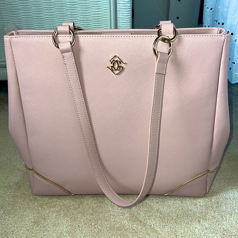 Glass Ladder & Co: Michelle Tote (Color:Blush)